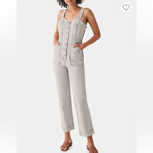 Faherty Light Gray soft jean Jumpsuit